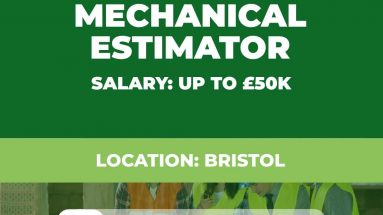 Mechanical Estimator Permanent Vacancy - Bristol UK