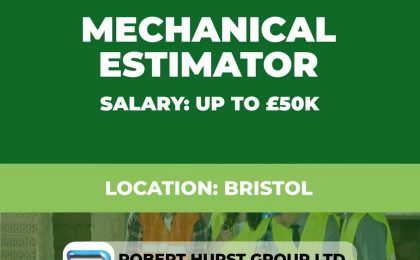 Mechanical Estimator Permanent Vacancy - Bristol UK