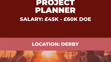 Project planner permanent vacancy - Derby uk