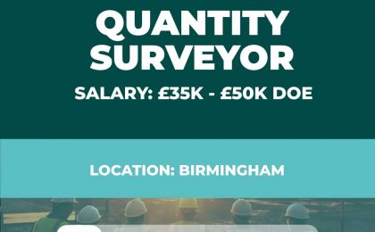 Quantity Surveyor Vacancy - Birmingham UK