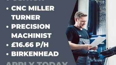 CNC Miller Turner - Precision Machinist - Permanent Vacancy