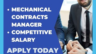 Mechanical Contracts Manager Permanent Vacancy