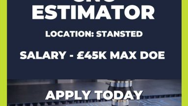 CNC Estimator - Permanent Vacancy