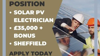 Solar PV Electrician Permanent Vacancy