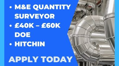 M&E Quantity Surveyor  - Hitchin - Permanent Vacancy