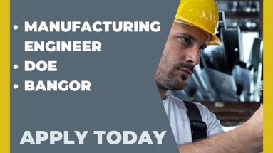 Manufacturing Engineer Permanent Vacancy