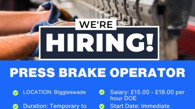 Press Brake Operator 2 vacancy