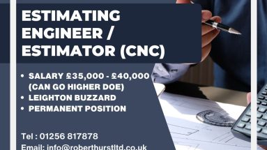 Estimating Engineer : Estimator (CNC) vacancy