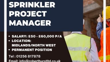 SPRINKLER PROJECT MANAGER Permanent Vacancy 2