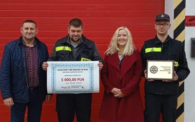 Our club supports Voluntary Fire Brigade