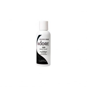 Adore Semi Permanent Hair Colour Dye - 120 Black Velvet 118ml