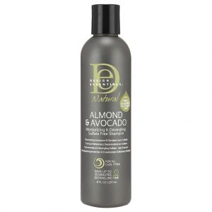 DESIGN ESSENTIALS - ALMOND & AVOCADO MOISTURIZING & DETANGLING sulfate free Shampoo 237g