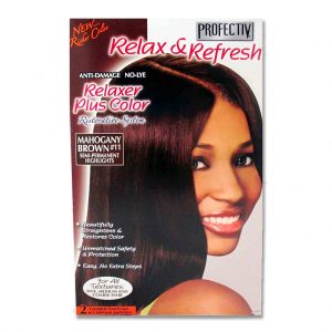 Profectiv Relax & Refresh Anti Damage No-lye Relaxer Plus Color Mahogany Brown