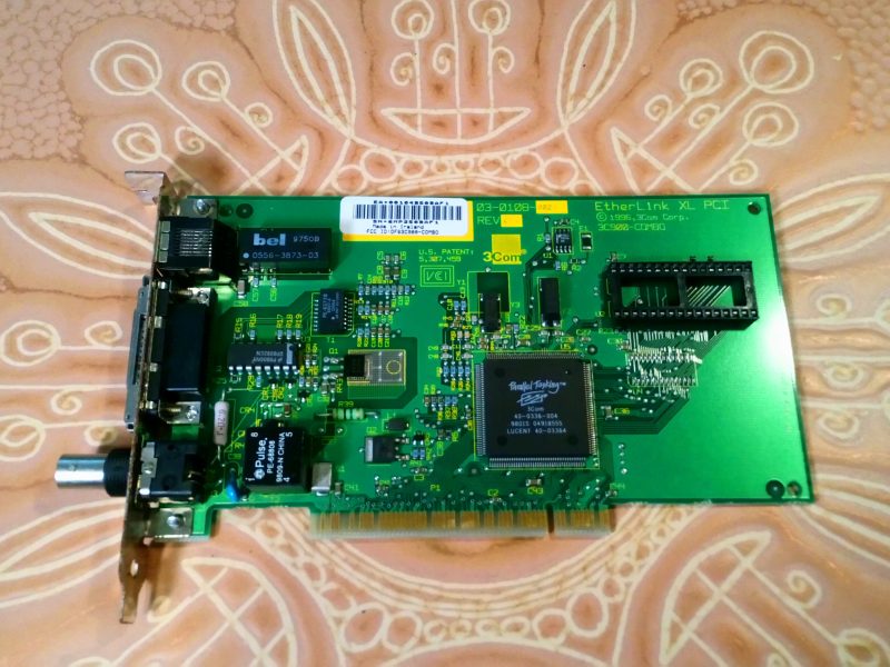 SOLGT - 3COM EtherLink XL Combo 3C900-COMBO PCI Netverk Adapter Kort