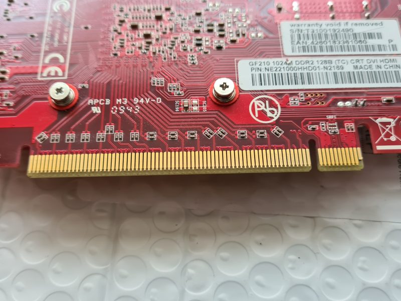 SOLGT - Palit GeForce 210 Skjermkort 1GB DDR2 128-bit GPU