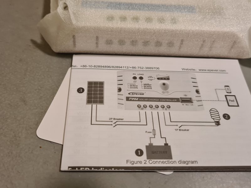 EPEVER Laderegulator 12-24V 10A