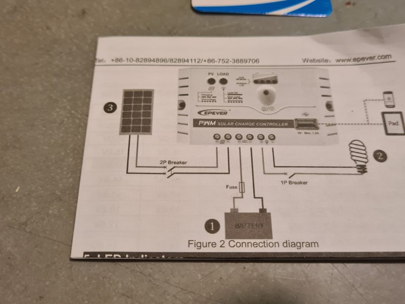 EPEVER Laderegulator 12-24V 10A