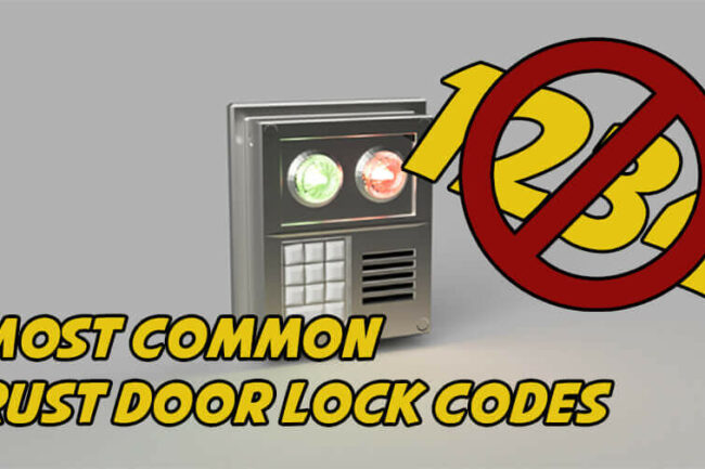 Top 20 Rust Door Lock codes - Rusttips | #1 Resource for Aim Training,  Calculators, and Rust Guides