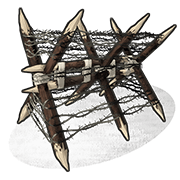 Barbed Wooden Barricade