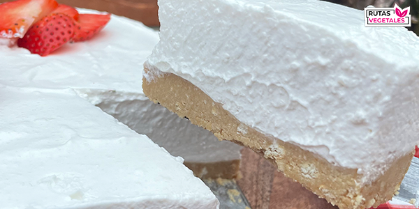 Tarta de queso vegana receta de rutas vegetales