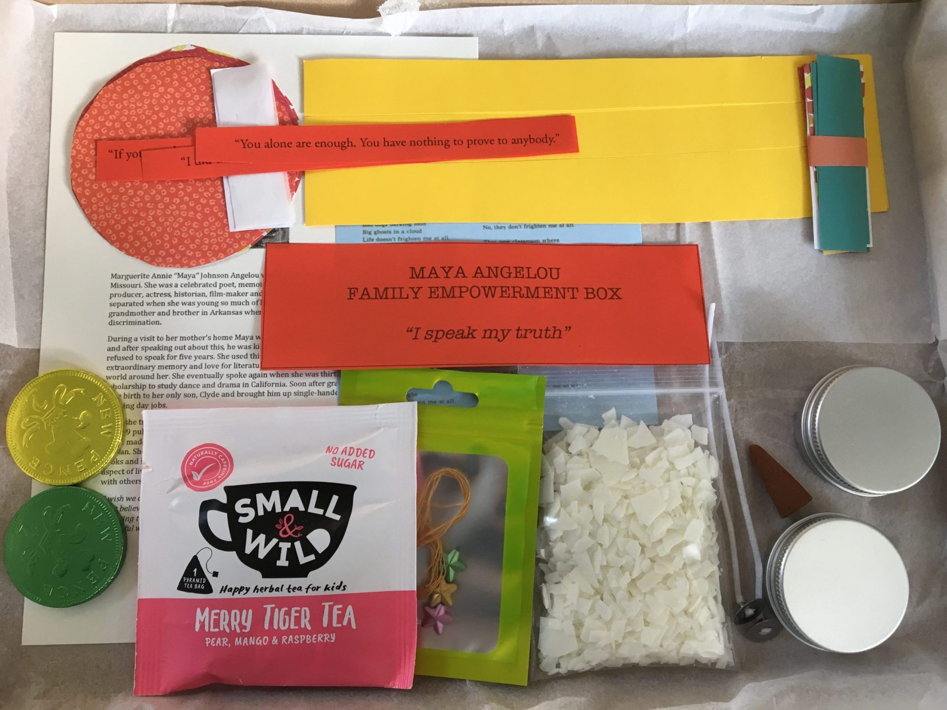 Winter Family Empowerment - Maya Angelou 'Truth' Box