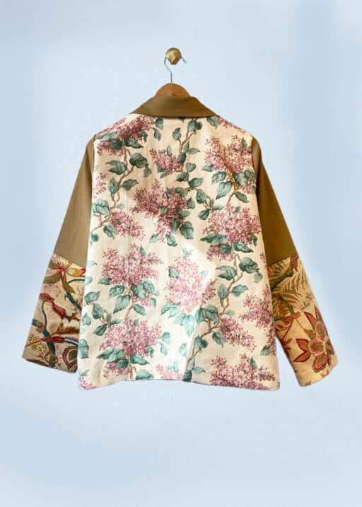 Overshirt <br> sandersons floral and dark camel patchwork