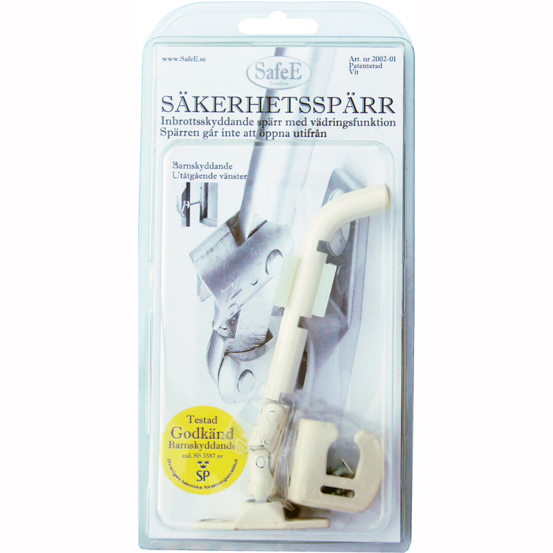 Säkerhetsspärr Barnskyddande 2002-01 Utåtg. vä vit