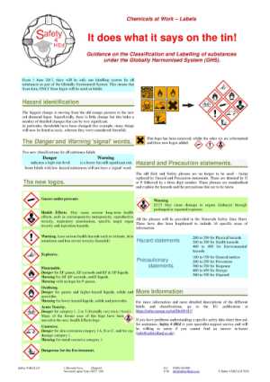 Chemical Labels poster