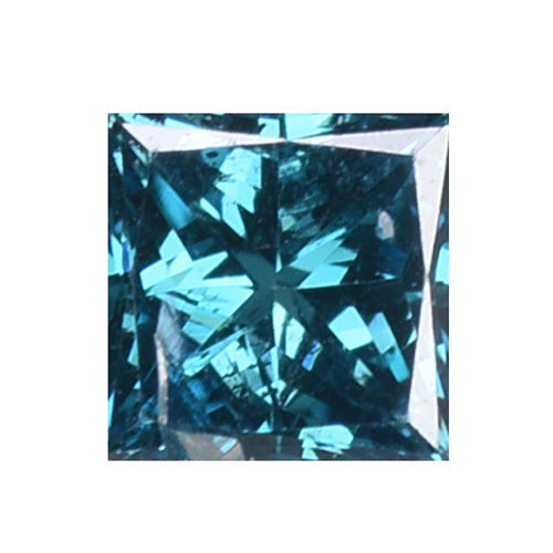 Blue Memorial Diamond Princess Cut 0.75ct