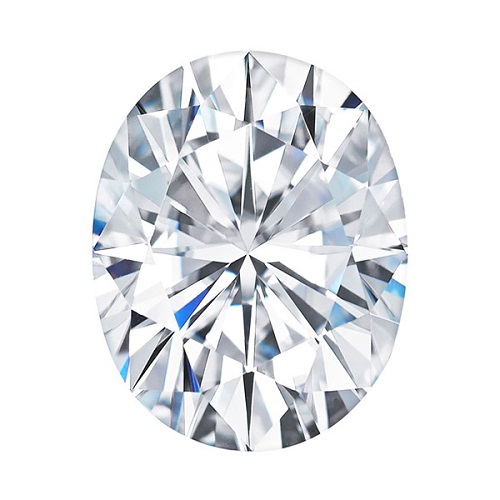 Colorless Memorial Diamond Oval Cut 0.75ct