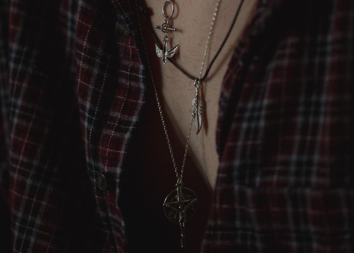 Cremation jewelry for men
