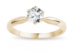 Colorless Memorial Diamond Round Cut 0.36ct (30% Final Payment), Ring Setting