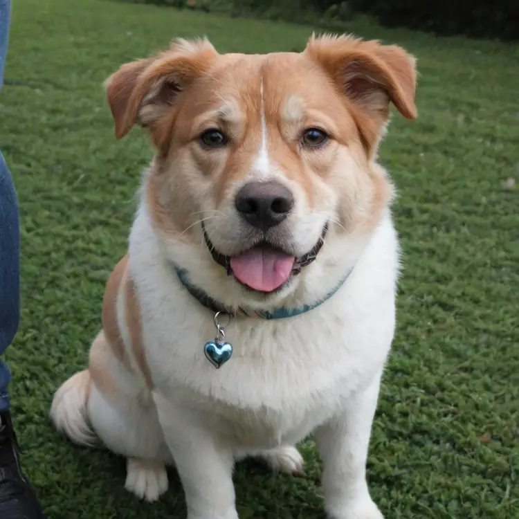 A cute dog, looking at the camera.