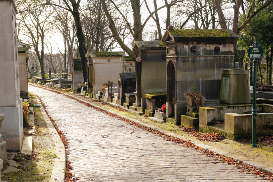 Necropolis - Road at Cimetiere du Pere-Lachaise, Paris