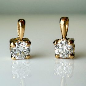 Ashes to Diamonds - Beautiful Earrings - Two Diamonds