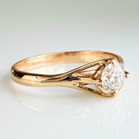 Ashes to Diamonds - Beautiful Golden Diamond Ring