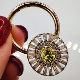 Ashes to Diamonds - Beautiful Golden Pendant with A Diamond