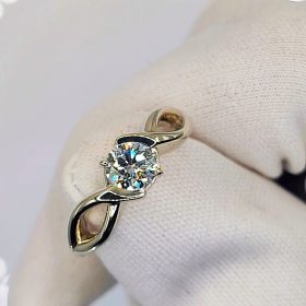 Ashes to Diamonds - Beautiful Golden RIng with a Colorless Diamond - Concept
