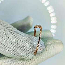 Ashes to Diamonds - Beautiful Golden Ring With A Small Diamond