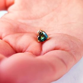 Ashes to Diamonds - Beautiful Golden Ring with A Small Heart Shaped Diamond