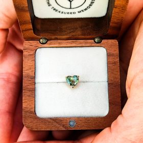 Ashes to Diamonds - Beautiful Heart Shaped Green Diamond
