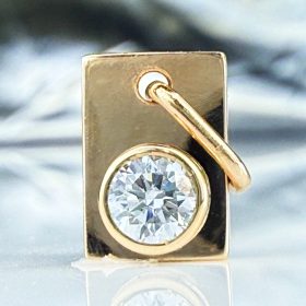 Ashes to Diamonds - Beautiful Pendant With A Big Colorless Diamond