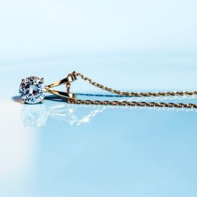 Ashes to Diamonds - Beautiful Pendant With A Diamond And A Necklace