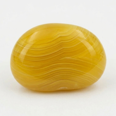 Yellow Agate On A Gray Background