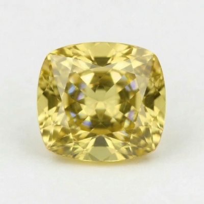 Yellow Danburite On A Gray Background