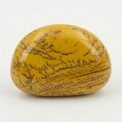 Yellow Jasper On A Gray Background