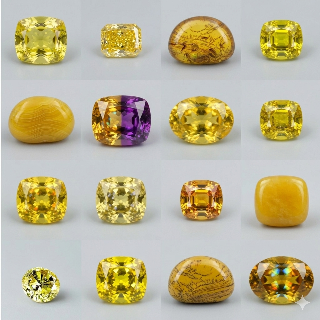 Yellow Memorial Diamonds vs Other Yellow Gemstones - Definitions