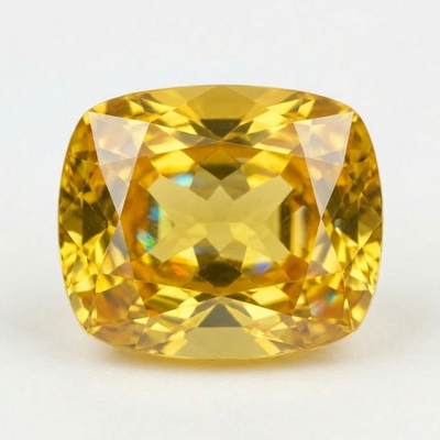 Yellow Smithsonite On A Gray Background