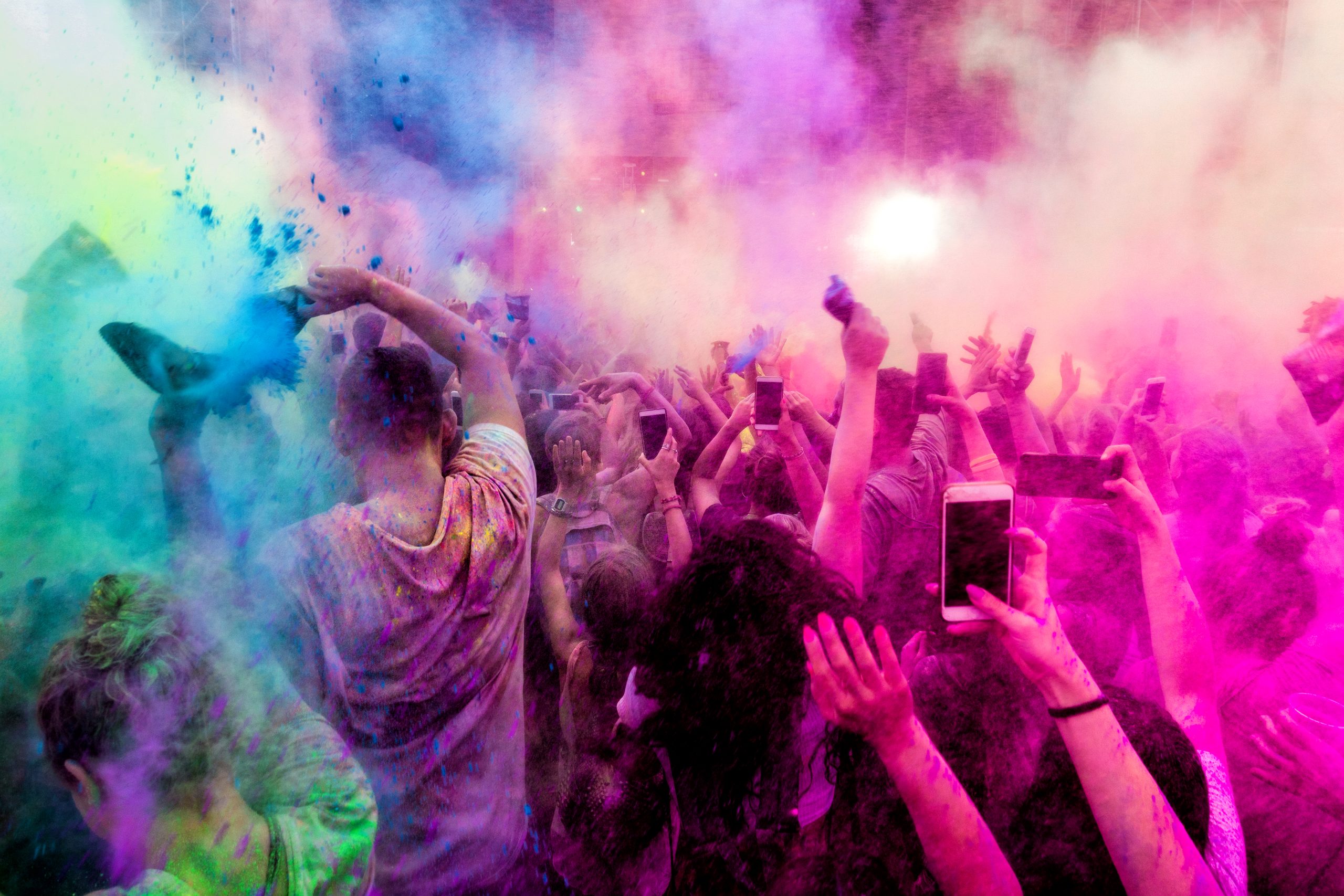 Color Party con polvere colorata