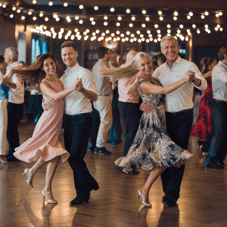 couples dancing salsa